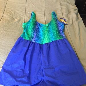 Women’s Plus Size Bathing Suit Sunbird Figure Magic Size 52 NWT